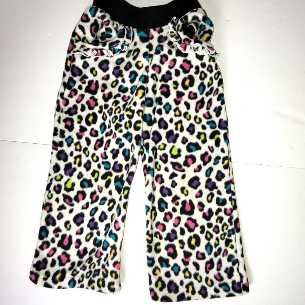 Garanimals Girls 3T/NP3 Colorful Leopard Spotted Pants w/ Pockets elastic waist